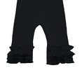 thumbnail image 5 of IBTOM CASTLE Newborn Infant Toddler Baby Boys Girls Icing Ruffle Romper Jumpsuit Pants Bodysuit Long Sleeve Pajama Nightwear Birthday Clothes Playwear 0-3 Months Black, 5 of 5