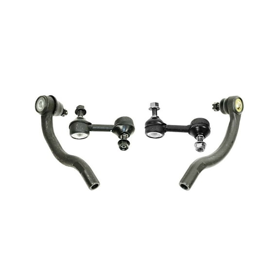 4 Pc Front Stabilizer Sway Bar Links   Outer Tie Rod Ends Suspension Set Fits select: 2003-2007 HONDA ACCORD, 2004-2008 ACURA TSX