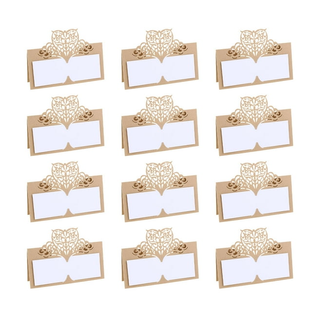 Miangastore Butterfly Name Place Cards for Wedding Table Decor Paper Party Seat Cards with Beautiful Design 24 Pieces Multi Color