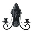 thumbnail image 2 of CarpNettore Metal Candle Sconces Candelabra Art Hanging Decorative Rustic Candle Holders for Black, 2 of 9