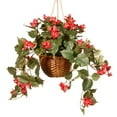 thumbnail image 1 of 13 in. Hanging Flower in Pot, White, 1 of 1