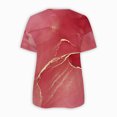 thumbnail image 4 of Dyegold Summer Tops for Women 2023 Trendy, 2023 Summer Tops for Women Work Casual Zip Striped Tie Dye Tshirts Short Sleeve V Neck Tunic Tops Casual Basic ​Tops, 4 of 5