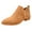 Brown, variant on Women Short Ankle Boots Low Heel Chunky Block Perforated Booties Ladies Daily Work Back Zipper Wedge Walking Shoes Brown size 7.5