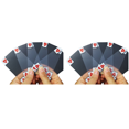thumbnail image 1 of 2X Transparent Plastic Waterproof Poker Novelty Poker Index Playing Cards, 1 of 8