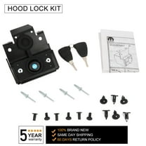 CCIYU Pair fits for Jeep Wrangler JK 2 Doors / 4 Doors(2007 2008 2009 2010 2011 2012 2013 2014 2015 2016 2017 2018 ) Hood Catch Latch Set Kit Hood Locking Red Aluminum Umlimted.