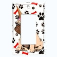 thumbnail image 5 of Metal Light Switch Plate Cover Ice Cream Pug Unicorn Dog Paw Bones DOG048, 5 of 13