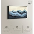 thumbnail image 2 of Waverly Blue Abstract Wall Art Canvas Wall Art by Art Remedy, Black Floater Frame, 16" x 11", 2 of 7