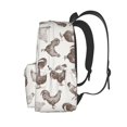 thumbnail image 3 of Disketp Chickens Mochila Escolar de Gran Capacidad y Peso Ligero, Mochila de Viaje Ideal para Escuela, Trabajo y Uso Diario, Cómoda y con Estilo, 3 of 8