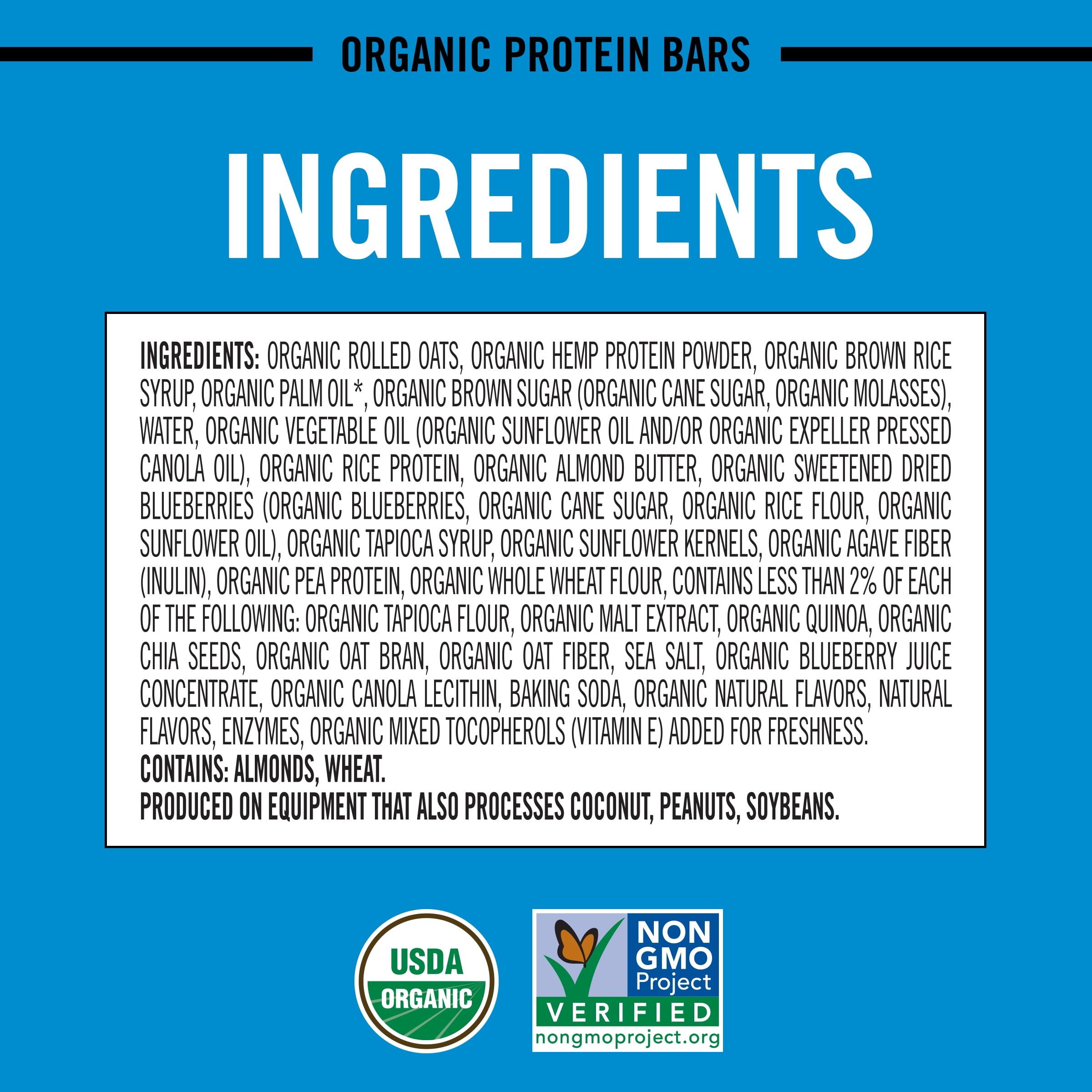 Dave's Killer Bread Blueberry Almond Butter Amped Up Protein Bars, 4 CT (Pack of 3)