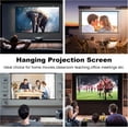 thumbnail image 6 of 100 Inch Portable Projector Screen with Black Borders for Indoor Outdoor Home Theater, 6 of 6
