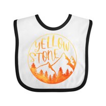 Inktastic Yellowstone National Park- Mountains Boys or Girls Baby Bib