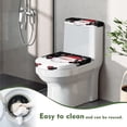 thumbnail image 4 of HELLHERO Snowflake Toilet Top Cover & 2-Piece Bathroom Toilet Lid Cover Set & Fits All Toilet Shapes for Bathroom Supplies, Merry Chrismas, 4 of 5