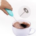 thumbnail image 4 of Batidor de huevos eléctrico Bebida de leche Licuadora de café Batidor de huevos Agitador (Azul) Likrtyny  Libre de BPA, 4 of 5