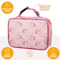 thumbnail image 2 of Insulated Durable Lunch Box Sleeve - Reusable Lunch Bag - Securely Cover Your Bento Box, Works with Bentology Bento Box, Bentgo, Kinsho, Yumbox (8"x10"x3") - Unicorn, 2 of 4