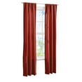 thumbnail image 6 of Mainstays Microsculpt Floral Rod Pocket Curtain Panels, Set of 2, Red Paprika, 37" W x 84" L, 6 of 6