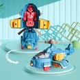 thumbnail image 4 of Deformation Robot Toys, Collision Hit Deformation Robot Toy Helicopter For 3 4 5 Years Old Kids Gift 1Pcs Blue, 4 of 9