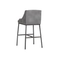thumbnail image 4 of Sunpan Dalary 30" Contemporary Faux Leather Barstool with Metal Legs in Stone, 4 of 7