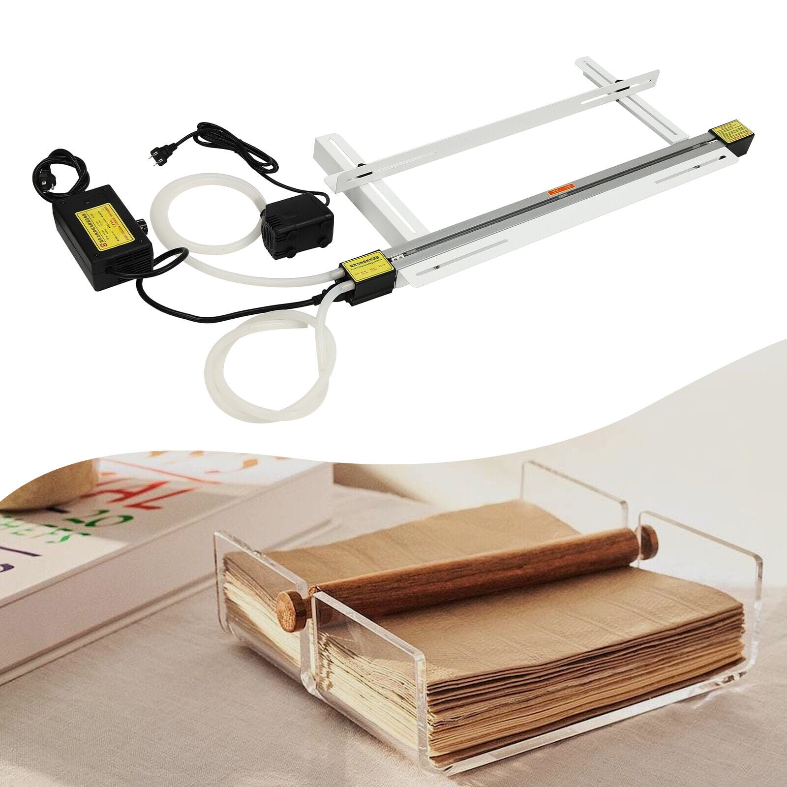 1000W 110V Acrylic Heat Bending Machine 24 inch PVC Strip Heater Bender with Bracket 0-100%(0-420°C)/32-752°F Adjustable Temperature