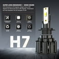 thumbnail image 2 of For Hyundai Sonata 2013-2014 LED Headlight Bulbs H7+H7 Hi/Lo Beam White 6000K 4pcs, 2 of 12