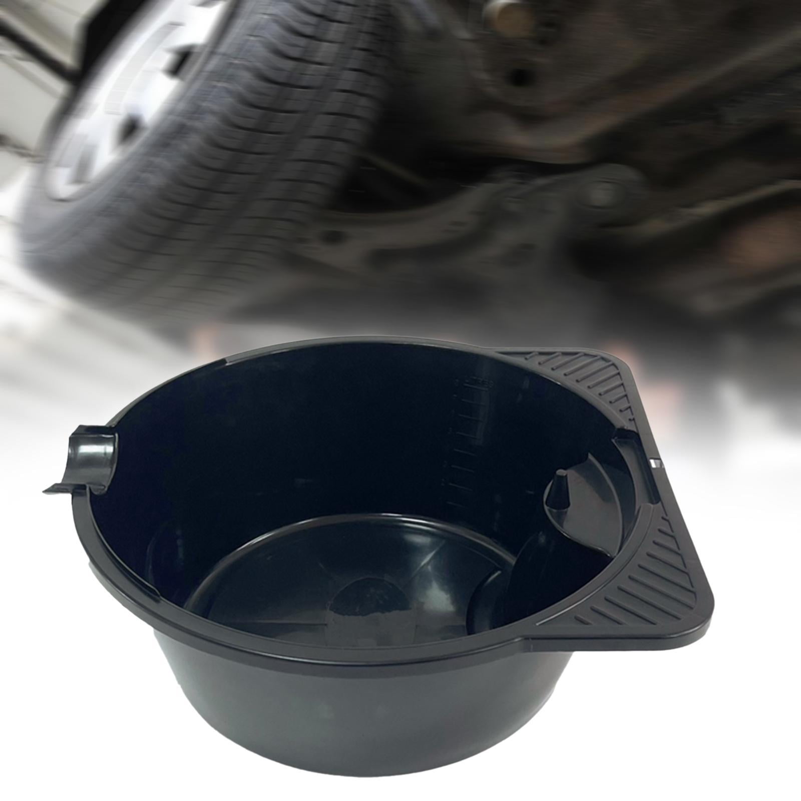 Wzmzjy Drain Pan Car Oil Change Plate Leak Proof Portable 8 L Oil Resistant Anti Splash