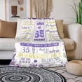 thumbnail image 2 of 45th Birthday Gifts for Women,45 Year Old Birthday Gifts for Women,45th Birthday Decorations for Women Bestie Wife Sister Mom Friends 60"" x 50"", 2 of 5
