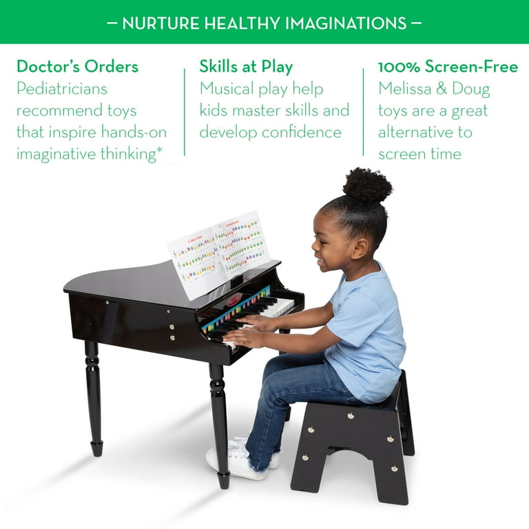 Melissa & Doug Learn-To-Play Classic Grand Piano Toy For