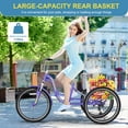 thumbnail image 2 of Lilypelle Folding Tricycle for Adult , 20/24/26in Wheel 7-Speed Unisex Three Wheel Cruiser Bike,Unisex, 2 of 8