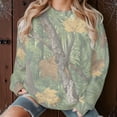 thumbnail image 6 of Craaazy Sweatshirt For Women Maple Leaf Print Sweatshirts Crewneck Long Sleeve Shirt Oversized Pullover Fall Casual Long Sleeve Tops Womens Tops, 6 of 9