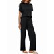 thumbnail image 2 of Traje Deportivo Informal de Dos Piezas para Mujer, Ropa Deportiva de Viaje, Corta y Pierna . Traje Negro XL, 2 of 7