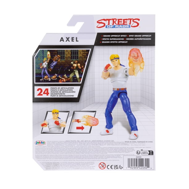 4 Inch Sega Axel Action Figure from Streets of Rage with 22 Points