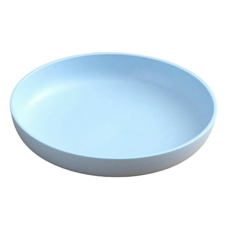 

Hrispe Wheat 20cm Deepens Large Plate Family Large Capacity Fruit and Vegetable Plate Salad Plate Snack Plate