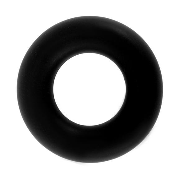 Unique Bargains 1 Pc Glossy Hand Grip Strengthener for Home Black Silicone