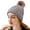 Gray, variant on Winter Beanie Hat for Women with Pompom Warm Fleece Lined, Women Warm Chunky Soft Knit Skull Cap for Skiing, Christmas Gifts for Her, Beige