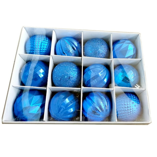 Bolas navideñas de plástico bañadas en plata Suministros de decoración navideña Decoración del árbol de Navidad