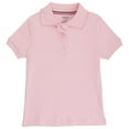 thumbnail image 6 of French Toast - Little Girls SS Interlock Fitted Knit Polo Picot Collar Navy / 4, 6 of 9