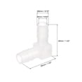 thumbnail image 2 of 5/16 90 Grados Codo Manguera Espiga, 4uds L Forma Acuario Aire Válvula Conector Tubo para Peces Tanque Estanque Aérea Línea, 2 of 6
