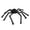 Black-12in, variant on 12 Inch Halloween Spider Plush Color Block Hairy Fake Spider Props for Indoor Outdoor Home Yard Lawn Porch Haunted House Party Decor Supplies,Black