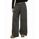 thumbnail image 1 of Pantalones Deportivos de Pierna para Mujer, Holgados, con Cordón, de Cintura Alta y Bolsillos Gris Carbón L, 1 of 9