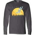 thumbnail image 3 of Inktastic Space Outerspace Moon and Astronaut Long Sleeve T-Shirt, 3 of 5