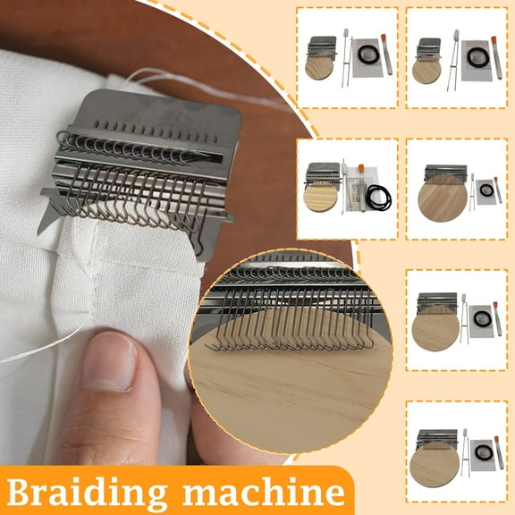 LQPWZU 10 Hooks Small Style Weaving Darning Loom Handcraft DIY Weaving Repair Tool