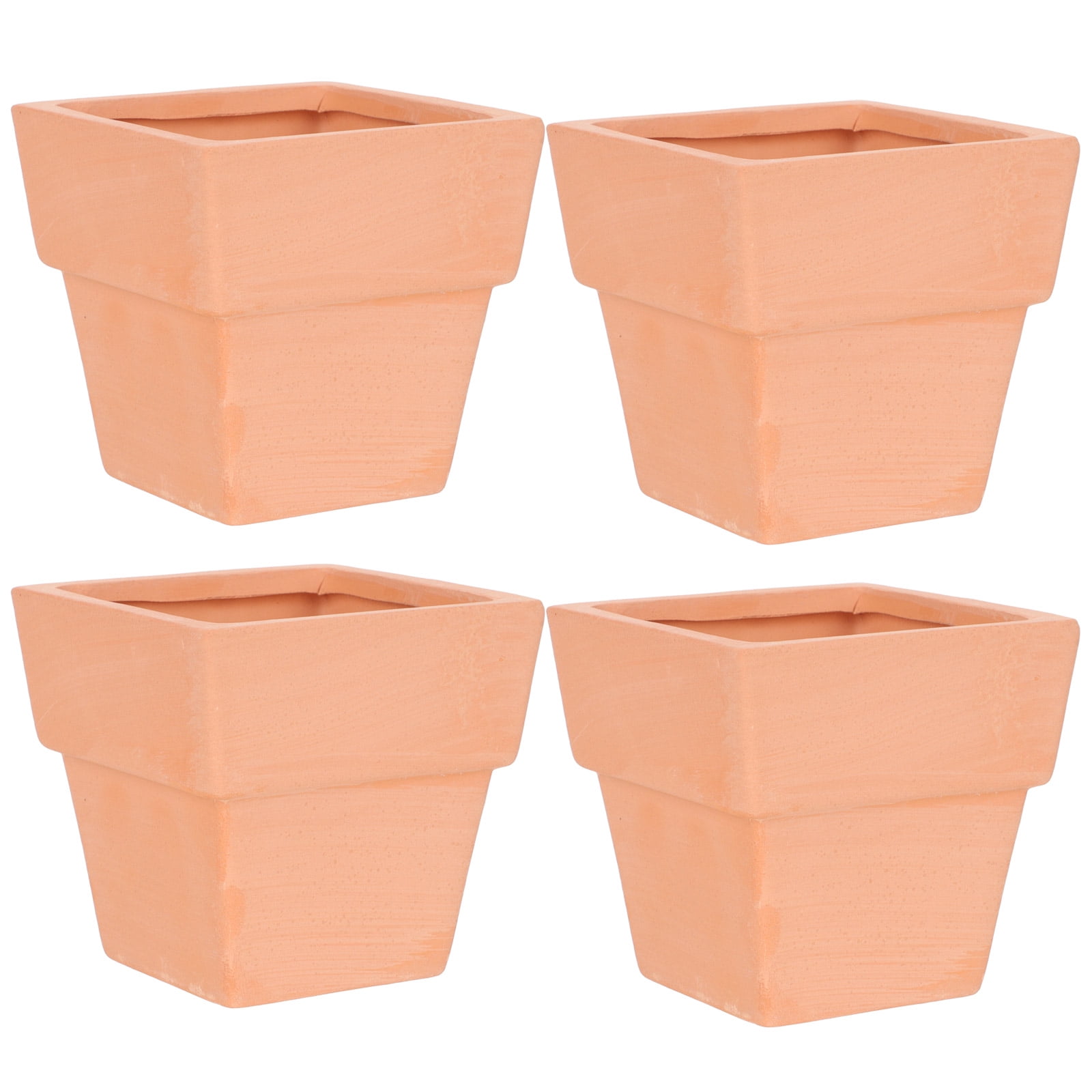 4Pcs Plant Pots Indoor Ceramic Flower Pots Garden Planter Succulent Plant Pot Cactus Plant Pot