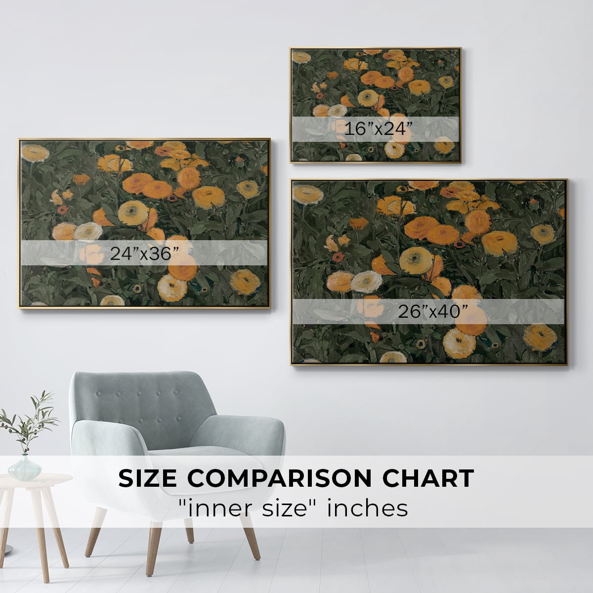 Vintage Botanical Print-LXXV By Wexford Home Framed in Gold Wood Gallery Wrapped Canvas 25 in. x 37 in.