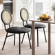thumbnail image 2 of Yeshouse Sillas de cocina con tapizado grueso, modernas sillas de comedor negras (juego de 2), sillas de comedor que ahorran espacio con patas de metal para sala de estar, 2 of 7