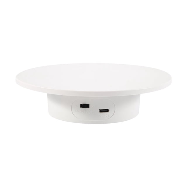 Soporte de Exhibición Giratorio Motorizado, Base Giratoria Eléctrica 360 Lazy Susan, Carga 11 Libras, para Fotografía