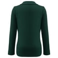 thumbnail image 3 of Xmarks Nursing T-shirt Solid Color Maternity Long Sleeve Top for Breastfeeding Pregnancy Shirt Green S, 3 of 6