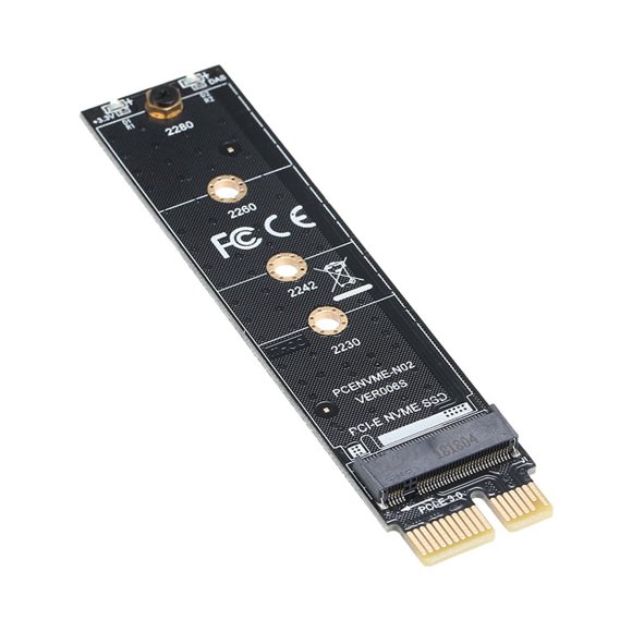 Graflsoa PCI-E to M.2 NVME SSD Adapter Card with Heat Sink for Intel Optane, Compact Design, Includes Screwdriver