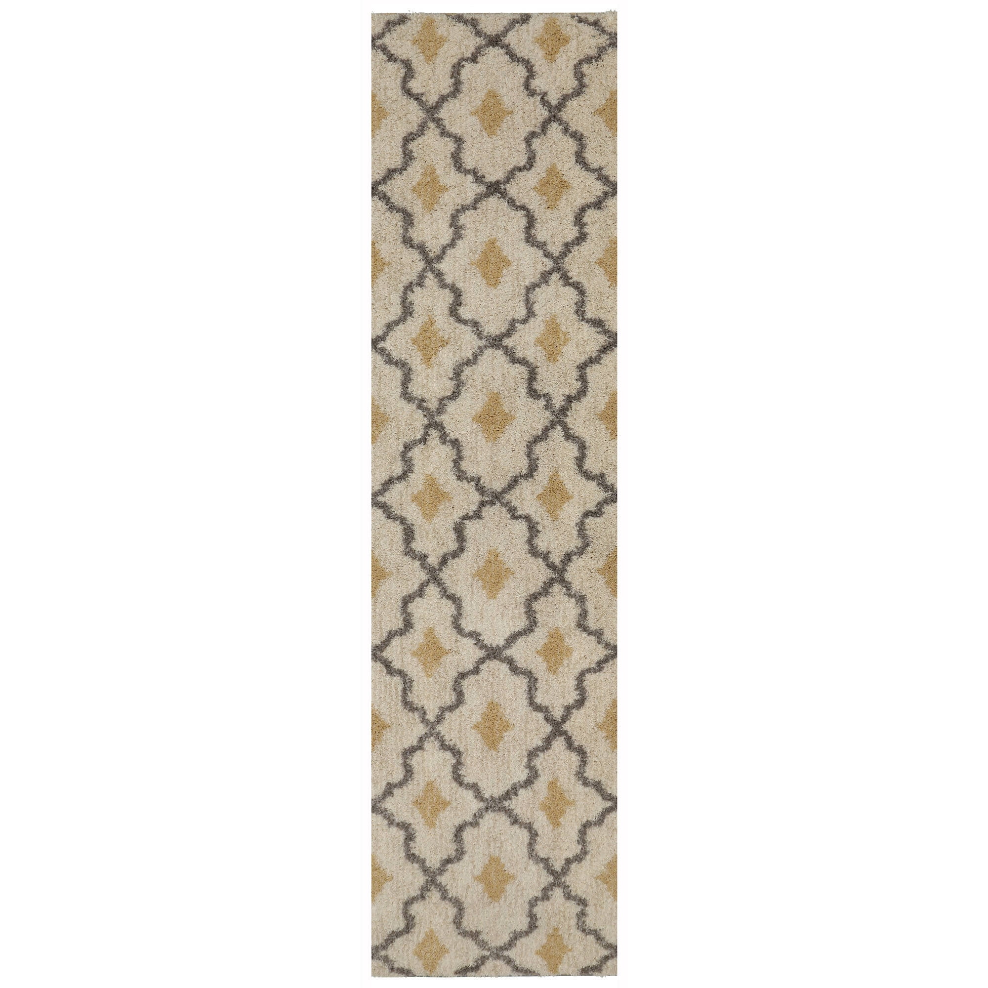 Mohawk Home Ithaca Runner Rug, Beige and Gold, 2' x 8'