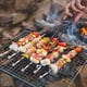 thumbnail image 5 of Brochetas para barbacoa de acero inoxidable, palitos de kebab planos y retorcidos, 35 cm, 5 of 6