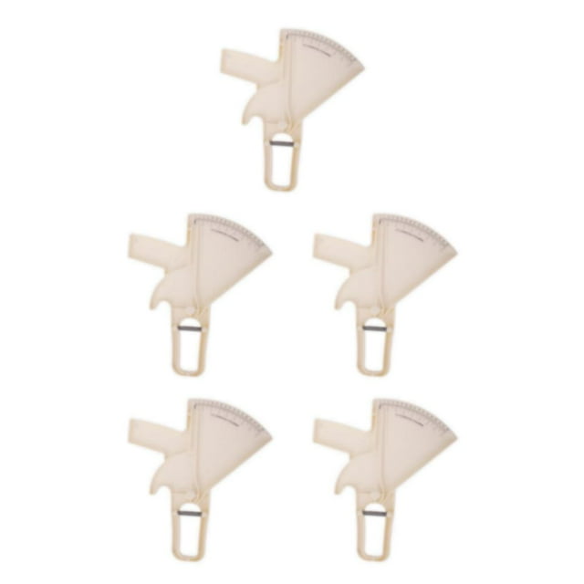 Ruiboury Reliable Fat Loss Guide Skinfold Calipers Analyzer for Successful Fitness Measurement Beige 5Set