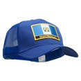 thumbnail image 5 of Guatemala Flag Patched Big Size Solid Cotton Twill High Profile Mesh Pro Style Cap - Royal XL-3XL, 5 of 5